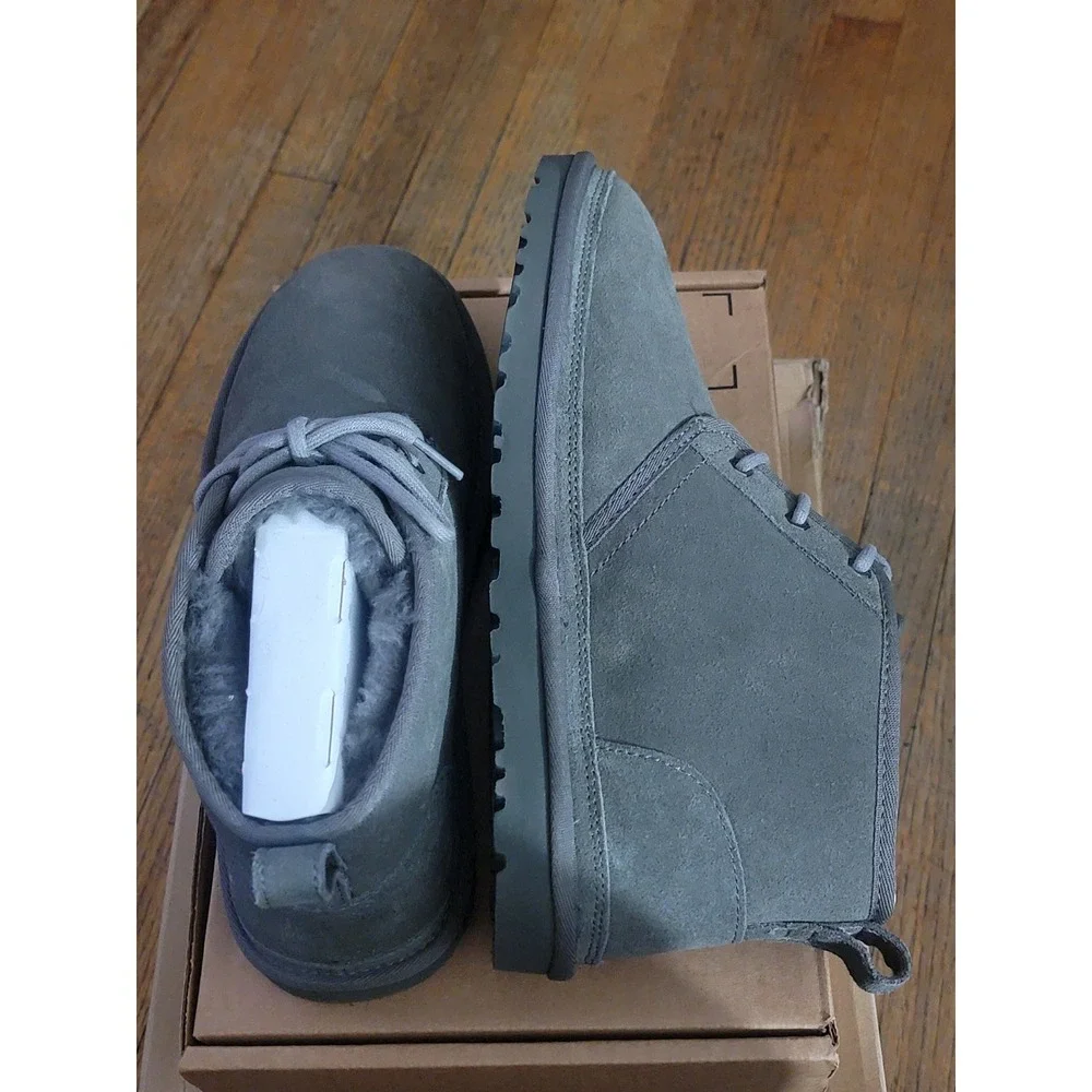 UGG Neumel Grey‎ Suede Chukka Boots Mens 10 Lace Up 3236